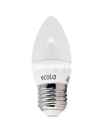 Купить Светодиодная лампа  свеча Ecola E27 5W 4000K по цене 46,90 руб.