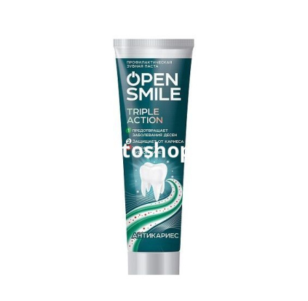 Купить Зубная паста "Open Smile" Антикариес 50мл по цене 36,40 руб.