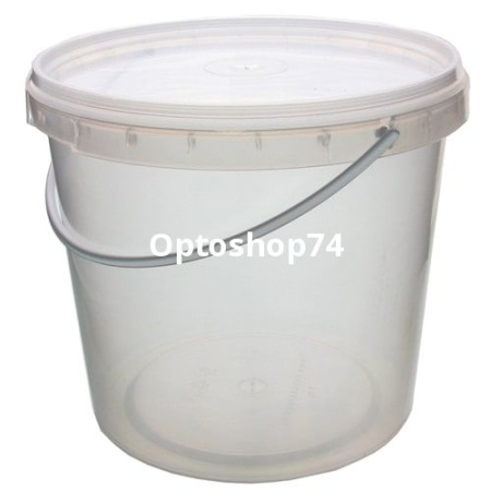 Купить Ведро пищевое 1 л Н6 с крышкой (Курган) 120/480 по цене 22,10 руб.