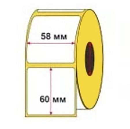 Купить Термоэтикетка 58*60 без печати (400) 1/64 по цене 99,40 руб.