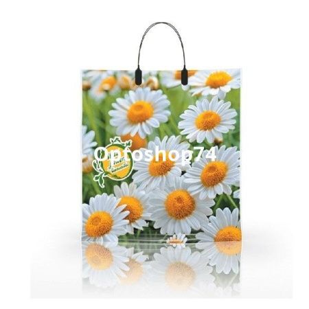 Купить Пакет с пластиковой ручкой 36*34 "Ромашка"  по цене 21,90 руб.