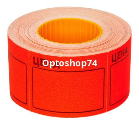 Купить Этикетлента 50*40 (Цена) красная (350 эт) по цене 74,50 руб.