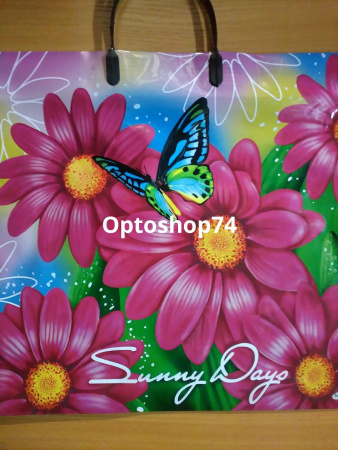 Купить Пакет с пластиковой ручкой 36*38 90 мк "Солнечные дни" 1/100 по цене 14,70 руб.