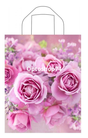 Купить Пакет с петл. ручкой 28*35 55мк Нежные розы  (Тико)  по цене 10,65 руб.