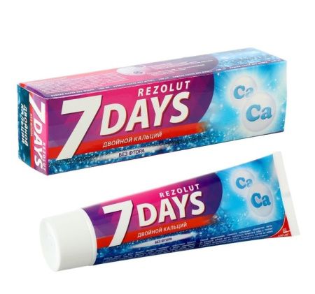 Купить Зубная паста "7 Day" Двойной кальций 100 мл по цене 65,50 руб.
