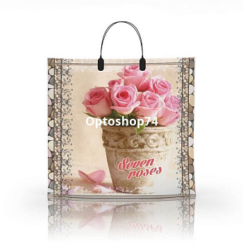 Пакет с пластиковой ручкой 36*34 