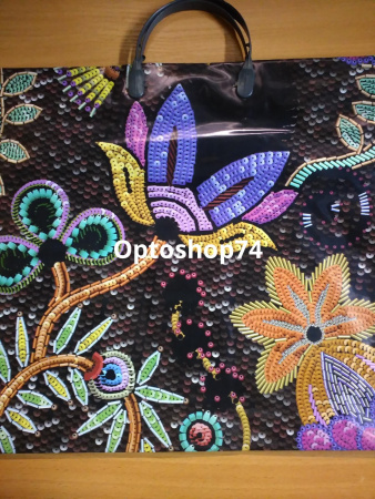 Купить Пакет с пластиковой ручкой 34*38 90мк "Бисер"  (Русский пластик) 10/100 по цене 13 руб.