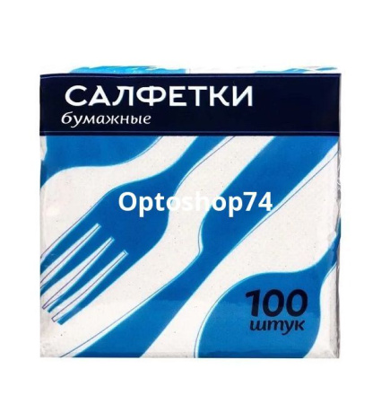Купить Салфетки бум. "Лилия ложки-вилки" белые 24*24 100 л по цене 22,10 руб.