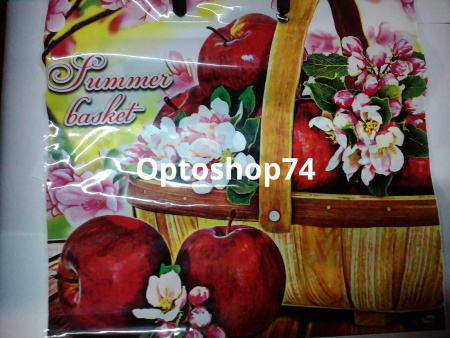 Купить Пакет с пластиковой ручкой 36*38 90 мк "Корзина яблок"" 1/100 по цене 14,70 руб.