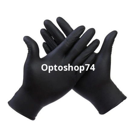 Купить Перчатки виниловые Черные M  по цене 225 руб.