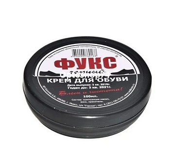 Крем для обуви чёрный Фукс 100 мл 