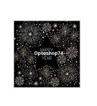 Салфетки 33*33 20л Bouguet Золотой салют