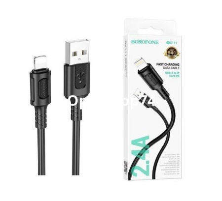 Купить Кабель BOROFONE BX111 iPhone 1 м. чёрный по цене 80,60 руб.