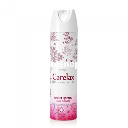 Купить Дезодорант женский 150мл Carelax Magik Flowers по цене 129,30 руб.