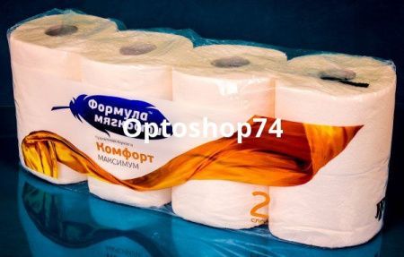 Купить Бумага туалетная "Формула мягкости"  Макси (8 шт) 2-х сл.  1/5 по цене 102 руб.