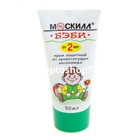 Купить Москилл" Бэби крем от комаров 50 мл  по цене 27,95 руб.