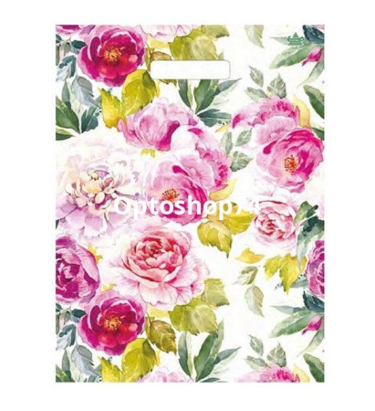 Купить Пакет выр. ручка 31*40 30мк Акварельные пионы (Тико) 1/50 по цене 5,05 руб.