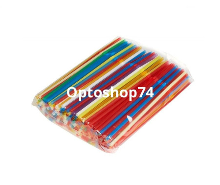 Купить Трубочки для коктейля с изгибом д=8мм (100шт)  по цене 125 руб.