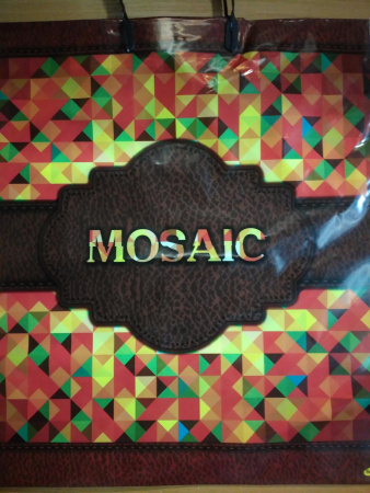 Купить Пакет с пластиковой ручкой 45*39 "Mosaic"  по цене 15 руб.