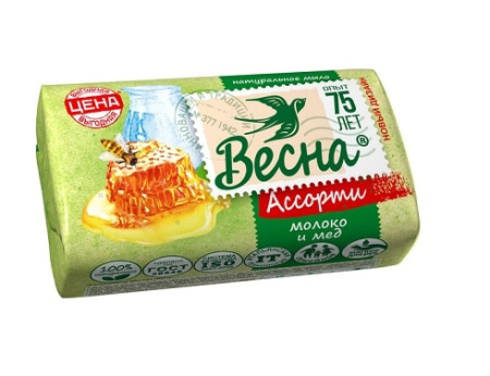 Купить Мыло "Весна" Молоко и мед 90 гр по цене 17,15 руб.