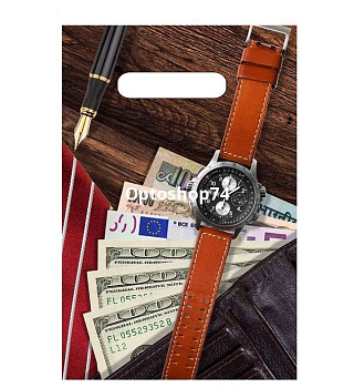 Пакет выр. ручка 20*30 Мужской Тикопластик