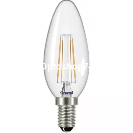 Купить Светодиодная лампа  свеча General E14 4W 4500K по цене 54,40 руб.