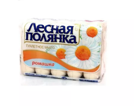 Купить Туалетное мыло "Лесная полянка" Ромашка 5*75г по цене 65,45 руб.