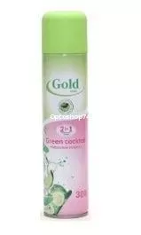 Освежитель возд. Gold mint Зеленый коктейль 300 мл	