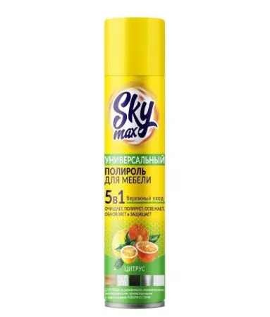Купить Полироль для мебели SKY с воском 300 мл по цене 104,40 руб.