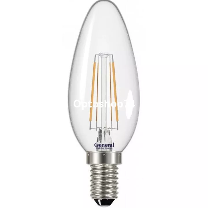 Светодиодная лампа  свеча General E14 4W 4500K