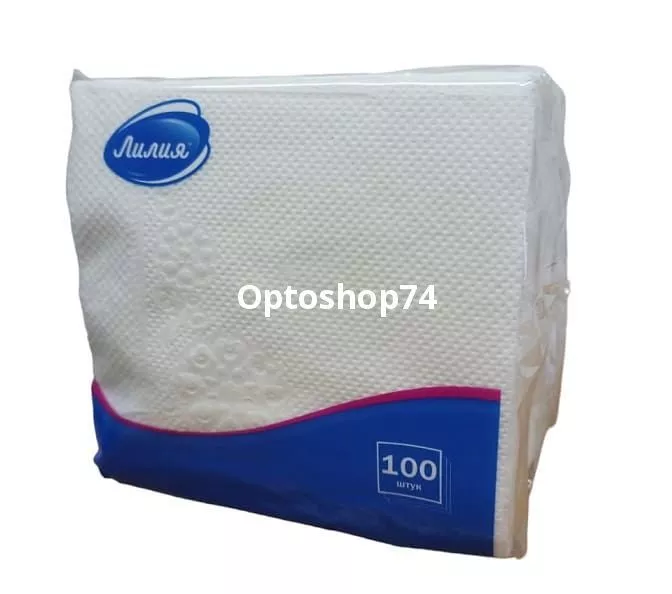 Салфетки бумажные 100 л 24*24 