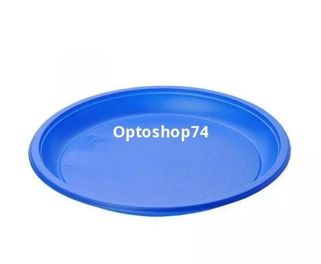 Тарелка десертная синяя 