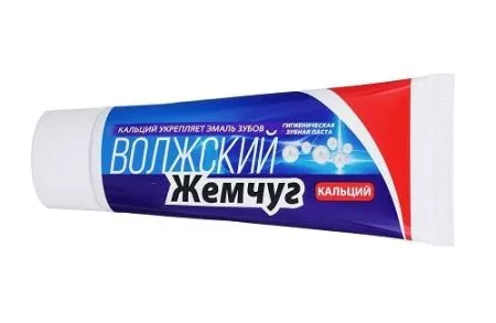 Купить Зубная паста "Волжский жемчуг" Кальций 90 г по цене 42,30 руб.
