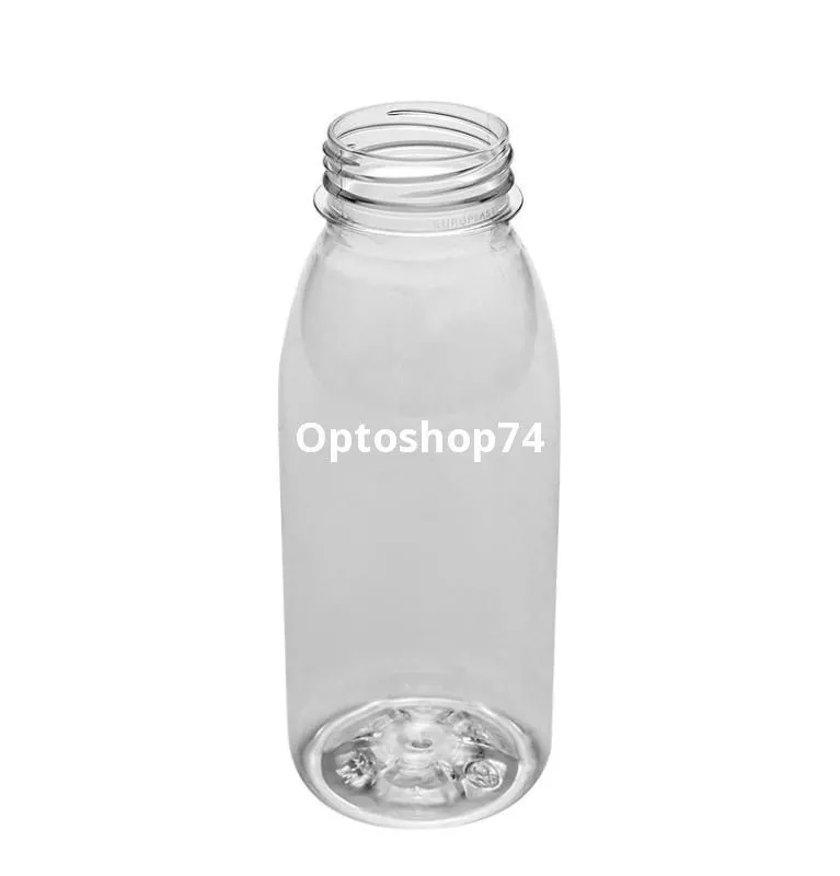 Бутыль ПЭТ круглый прозрачный 0,33 л (широкое горло) 