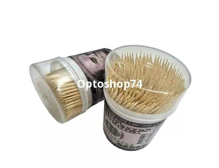 Зубочистки Доллар 300 штук в банке