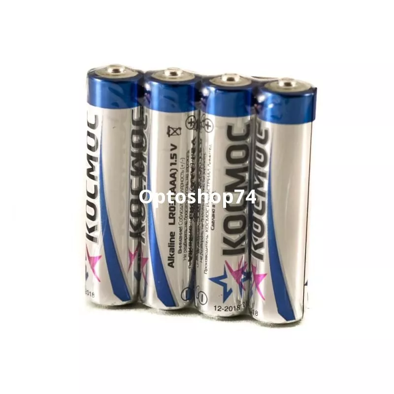 Батарейки LR03 Космос алкалиновые