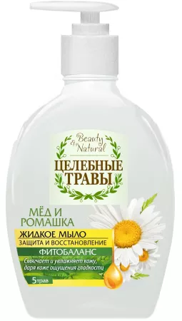 Купить Жидкое мыло "Целебные травы" Мед и ромашка 300гр 1/12 по цене 51,50 руб.