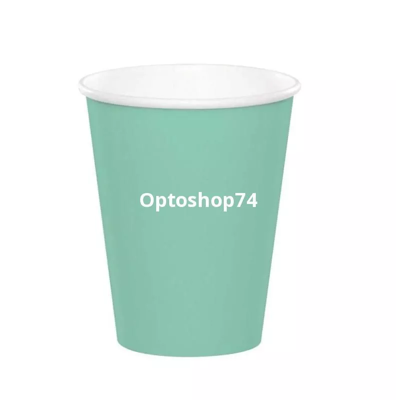 Стакан 0,35 л бумажный Бирюзовый (уп. 50 шт)