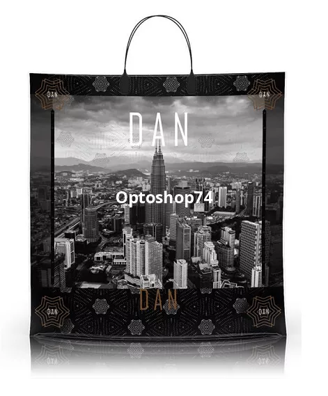 Пакет с пластиковой ручкой 40*40 90 мк Дан