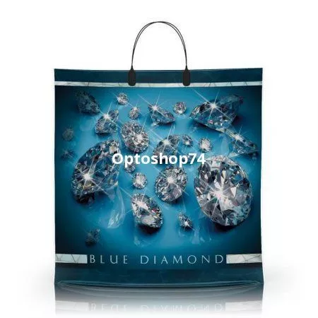 Пакет с пластиковой ручкой 40*40 90 мк Blue Diamond 